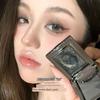 Blue Eye Shadow Plate Smoky Makeup Eye Shadow Monochrome Chameleon Pearlescent Brightening Daily Color Rendering Glacier Blue Flash Diamond in the