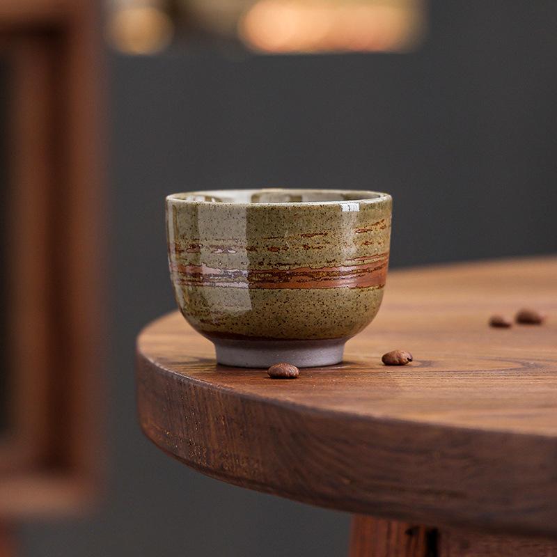 Retro Ceramic Coffee Cup Latte Latte Cup High Value Creative Water Cup Japanese Kung Fu Teacup