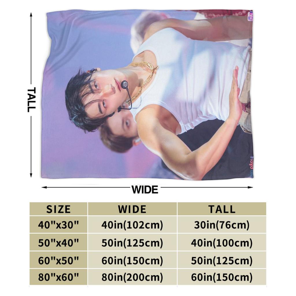 choi san bad ateezs Blanket Coral Fleece Plush Cozy Ultra-Soft Throw Blanket for Bedding Bedspreads