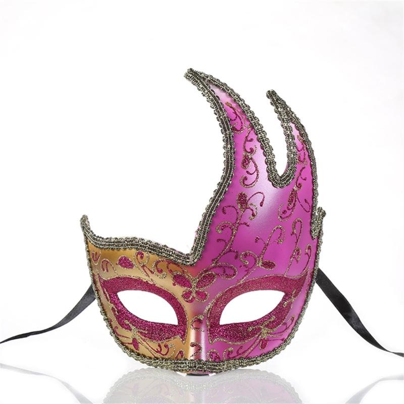 Masquerade Mask Half Face Mask Eye Mask Venetians Mask Halloween Costume Mask Mardi Gras Decorations Party Mask Gifts