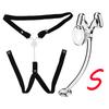Male Penis Ring Chastity Cage Anti-off Device Elastic Band Auxiliary Belt Adjustable Underwear Rope Scrotum Ring Sissy Sex Toys