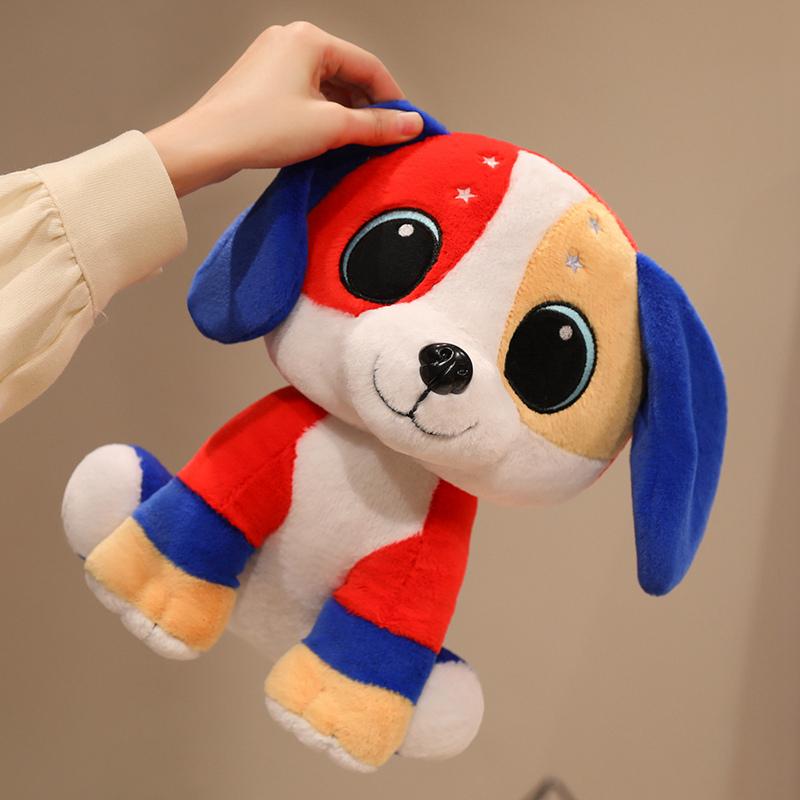 30/40cm Creative America Color Puppy Plush Toys Soft Stuffed Animals Fluffly Puppy Baby Appease Doll for Kids Gifts Home Decor