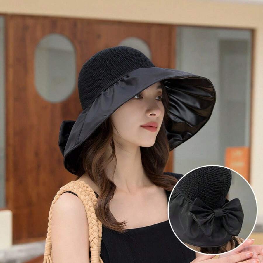 Wide Brim Sun Hat With Face And Neck Cover, UV Protection, Breathable, For Outdoor Travel Cycling Hiking