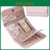 Portable Mini Jewelry Roll With Foldable Design For Travel And Storage