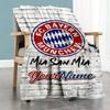 Fc Bayern München 8 Personalized Name Blanket Throw Customizable Blanket Warmthful Decor Great for Living Room Couch Office Office Chair