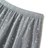 Women's Fashion Casual Color High Waist Ruffle Splicing Mesh Half-body Skirt