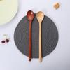 Japanese-Style Long Handle Wooden Spoon Natural Solid Large Wood Soup Scoop Tea Spoons Tableware Porridge Dessert Stirring Spoon