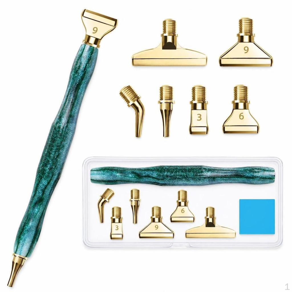 Diamond Painting Pen Kit with Threaded Tips for DIY Craft Purple