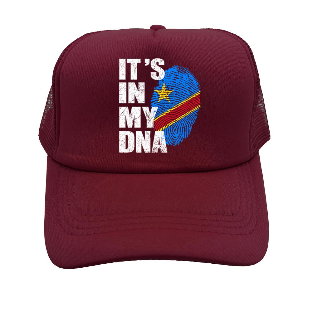 Democratic Congo Flag Trucker Hat Adjustable Mesh Baseball Cap Patriotic Congo Casual Sun Hats for Unisex Women