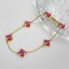 Original S925 Sterling Silver 18K Gold Plated Four-Leaf Clover Bracelet Six-flower Can Request Van the Catalog Cleef From Seller
