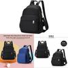 Oxford Cloth Casual Travel Backpack For Women With Large Capacity And Zipper Closure