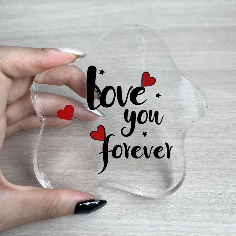 Schlafzimmer Wohnzimmer Schreibtischdekoration Geformtes Acryl Valentinstag Muttertag Geschenk Ornament