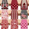 Amazon Valentine'S Day Table Flag Red Love Plaid Home Holiday Decoration Table Flag Tablecloth