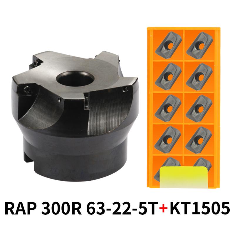RAP 300R 50-22-4T 400R 63-22-4T 400R 80-27-5T 75 Grad Positiver Kopf 25,4 50mm APMT1135/APMT1604 CNC Fräser Planfräser