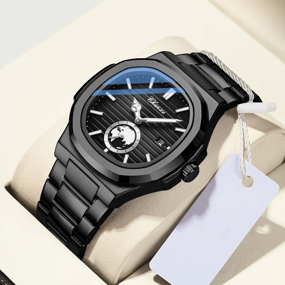 CHENXI Men's Quartz Watch New Style Fashionable Business Men's Watch Date Display Small Seconds Subdial Men's Wristwatch