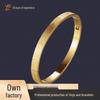 Elegant Cross-Border Luxury Titanium Steel Diamond Grid Women's Bracelet