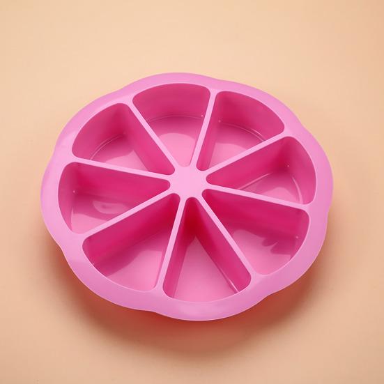 Silicone Cake Mold 8-Cavity Non Stick Waffle Mold for DIY Bread Baking Pizza Pie Brownies Pancakes BPA-Free Heat Resistant Baking Trays