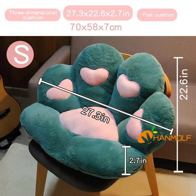 Cat'S Paw Plush Pillow Stuffed Fluffy Chair Sofa Cartoon Animal Seat Cushion Indoor Floor Decoration For Cats Dogs Present