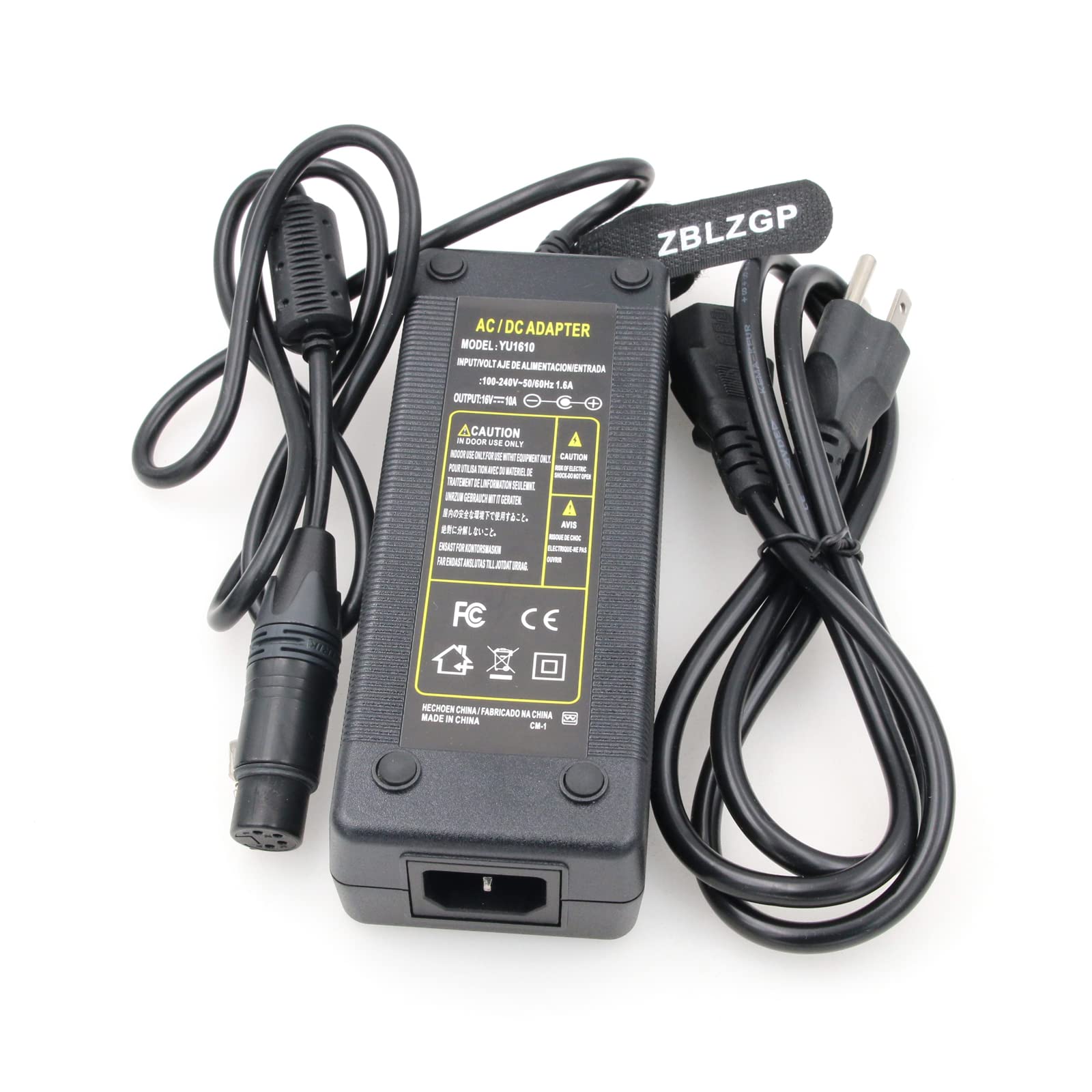 

ZBLZGP AC DC Power Adapter XLR 4 Pin Female PMW FS7 FS5 for Zaxcom Panasonic HPX 370 Camera (16V 10A)