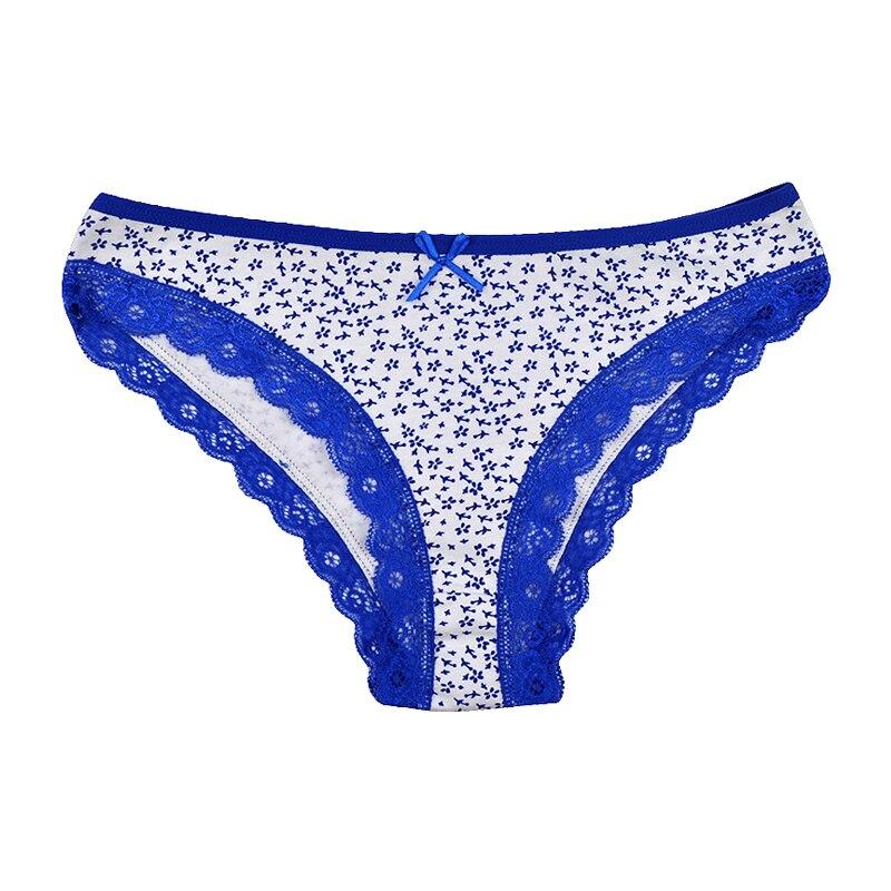 Underwear Women Cotton Sexy Lace Young Girls Briefs Cute Low Waist Ladies Knickers Panties Lingerie  Lot 6 PCS