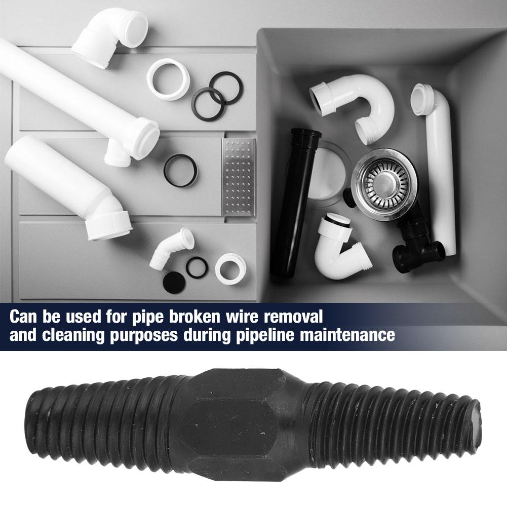 Double Head Pipe Broken Screw Bolt Extractor Damaged Screw Remover 1 2  + 3 4  Dual Use