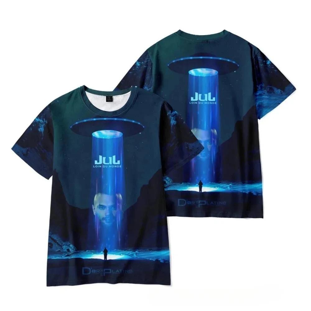 Summer Kids Clothes Adults Hip Hop Trend Short Sleeve Tees Tops Oversized Streetwear Popular Rapper JuL New Album 3D PT-Shirts