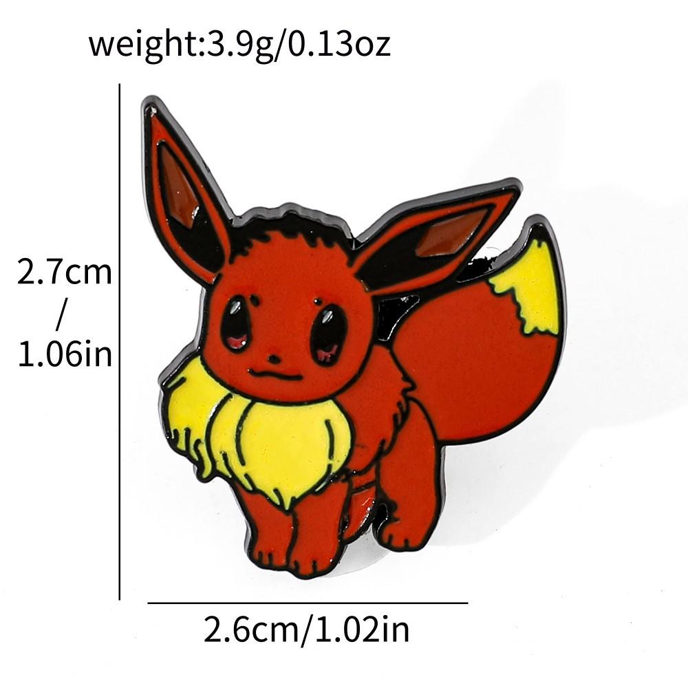 Japanese Anime Pokémon Metal Badge Pokémon Pokémon Chubby Alloy Brooch Accessories