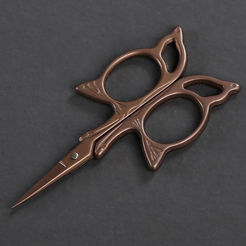 Tea art scissors Chinese retro home creative scissors, tea ceremony accessories handmade paper scissors tea bags