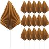 16Pcs Birthday Cake Decor for Girls Women Anniversary Festival Party Dessert Ornament Palm Leaves Cupcake Decoration Picks