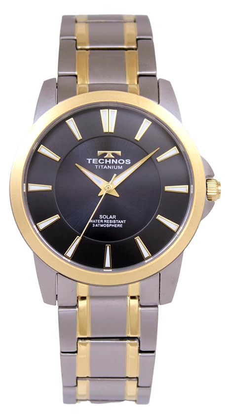 

TECHNOS Solar 100th Anniversary Model T9C34IH Watch, чёрный