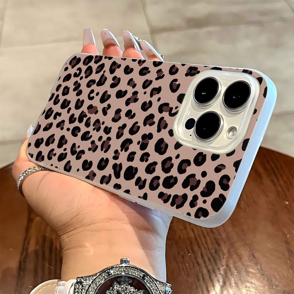 

Leopard Print Phone Case For IPhone 17 16 15 14 Plus 13 12 11 Pro MAX 17 Air 16E Screen Protector Casing Shockproof Phone Cover iphone 11 Pro