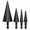 High-Efficiency Wear-Resistant Blackened Woodworking Step Drill for Chamfering and Drilling