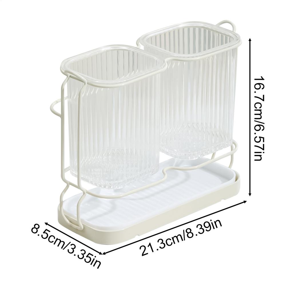 Zahnbürstenhalter Schreibtisch-Rasierer-Organizer Dekorative Mehrzweck-Zahnbürstenhalter für Schminktisch Küchentheke Spüle Kinderzimmer