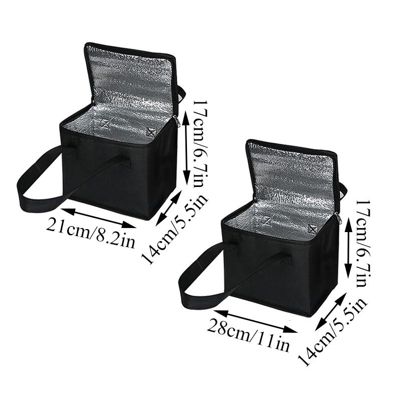 Portable Lunch Cooler Bag Folding Insulation Picnic Ice Pack Food Thermal Bag Outdoor Picnic Tin Foil Food Bags Drink Carrier