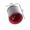 1X  Black Pu Leather Flannel Mute Dice Cups With 5Pcs Dices Bar Game Supplies