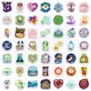 10 30 50PCS Beautiful Watercolor Inspirational Faith Text Stickers Book DIY Skateboard Toys Luggage Decoration Graffiti Sticker