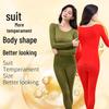 Hyaluronic Acid Thermal Long-Sleeve Trousers: High-Elastic, Skin-Care Base Layer for Women