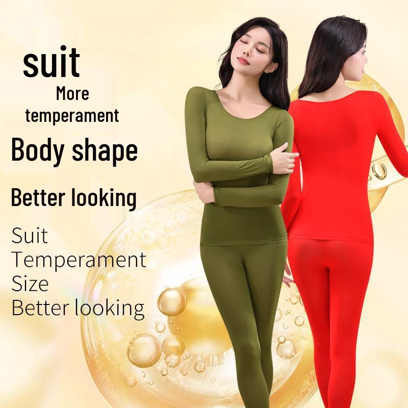 Hyaluronic Acid Thermal Long-Sleeve Trousers: High-Elastic, Skin-Care Base Layer for Women