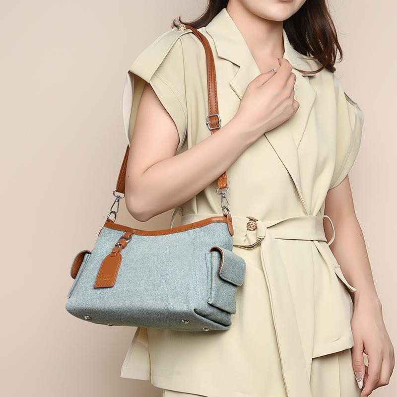 Womens Crossbody Bag Casual Shoulder Handbag Multi Pocket Purse for Travel