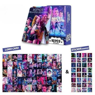 K-pop Demon Hunters Photocard Set of 60 Photocards and 32 Stickers Unofficial Goods Kedehun Hunttrix