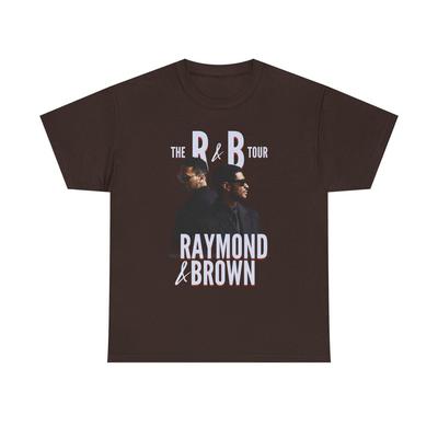 Chris Brown and Usher The RnB, Raymond and Brown Tour Unisex Heavy Cotton Tee | Vintage Concert Style Unisex Shirt | 2000s RnB Vibes