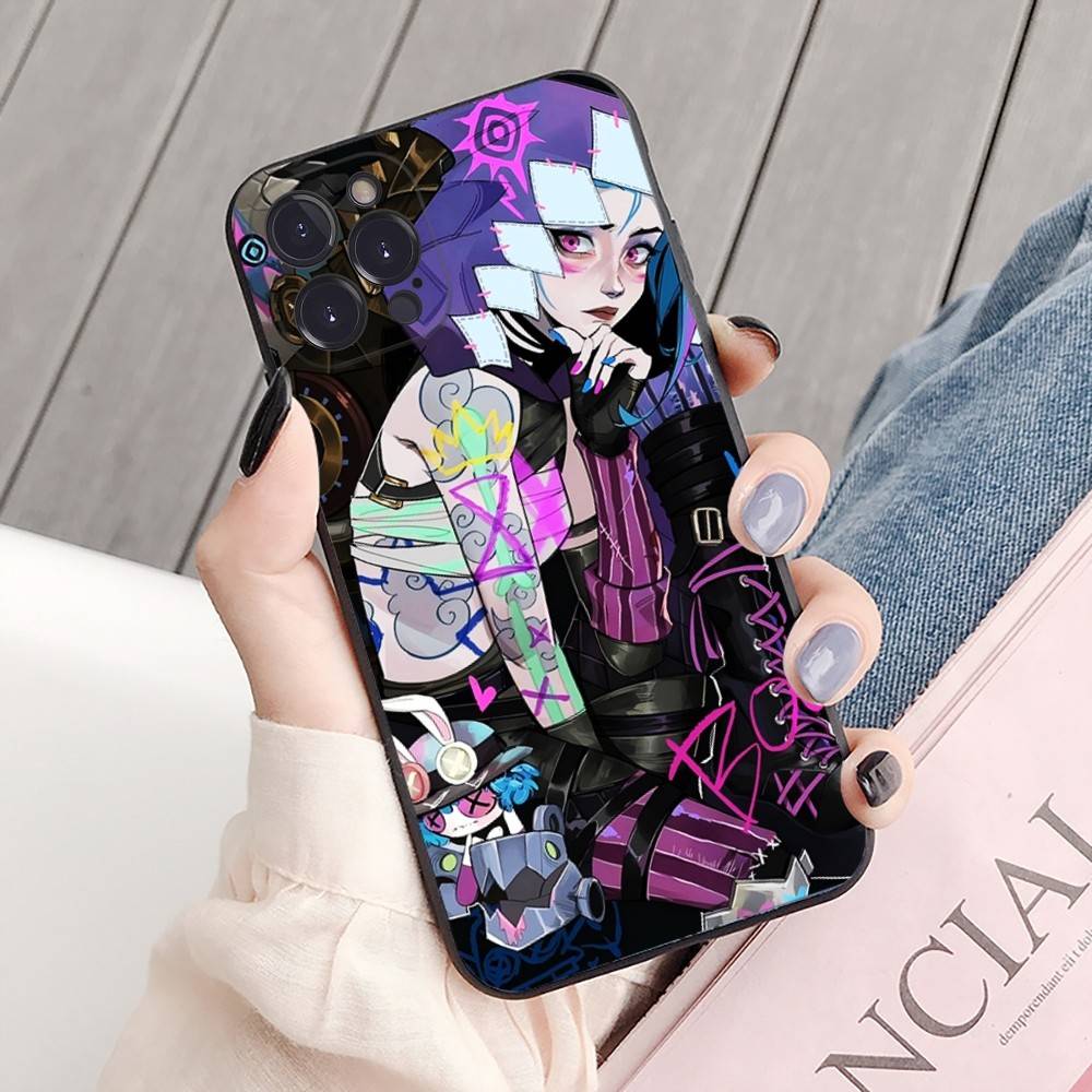 

League Of Legends L-LOL Jinx Phone Case For IPhone 16 15 8 7 6 6S Plus X SE XR XS 14 11 12 13 Mini Pro Max Mobile Case iPhone 16