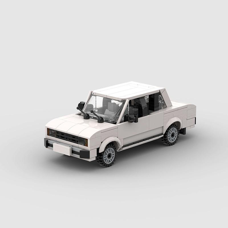 Technical Speed MOC Car City Super Rally Car Building Blocks Bricks Ornament Retro VintageToys For Kids Adults Birthday Gifts