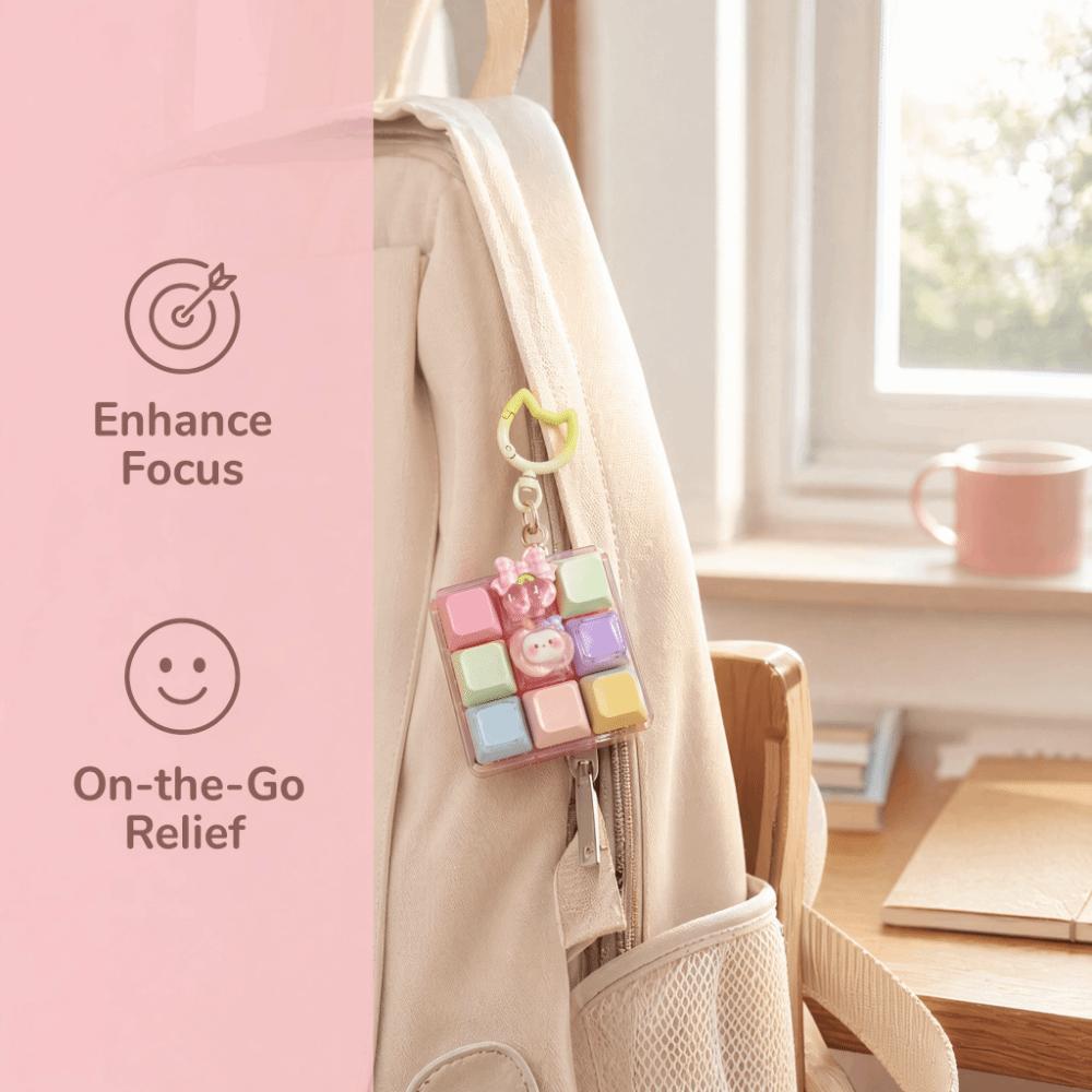 Keycap Fidget Keychain Keys Button Pinch Toy New Finger Keyboard Cap  Relief Stress