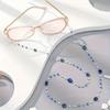 Handgefertigte Brillenketten für den Sommer, leichter Luxus, Perlenkristall, Marineblau, Hängekette, Mode, Anti-Verlust, Augenketten