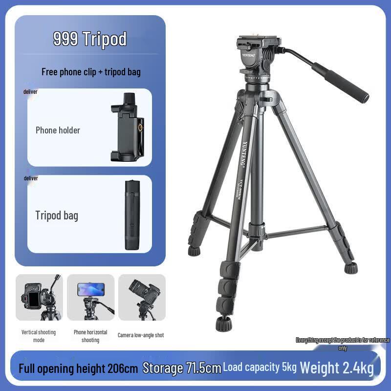 YUNTENG VCT-999 Professional Tripod with Hydraulic Head