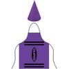 Colorful Crayon Themed Gnome Set Fancy Dress Funny Crayon Apron Cleaning Art Craft Activity Gnome Cone Hat