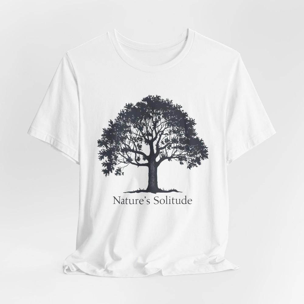 #22 Silhouette Tree Shirt, Nature s Solitude T-Shirt - Silhouette Tree Nature So Unisex T-Shirt S