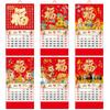 2026 Wall Calendar Chinese New Year Planner Monthly Lunar Year Hanging Office Decor Bright Color Festive Ambiance Traditional