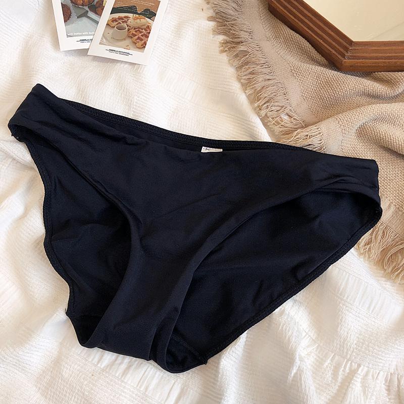 9 Color Women Seamless Panties Sexy Low Waist Milk Silk Comfort Breathable Briefs Buttock Cover Basic Shorts Ladies Lingerie